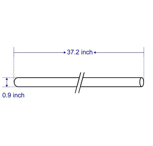 HQUA-OWS-12Q Quartz Sleeve for OWS 12GPM Water Purifier, Includes 4 O-Rings