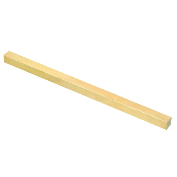 PATIKIL 3/8 x 3/8 x 8" H59 Brass Square Bar, Solid Flat Mill Stock for Crafting and Decoration