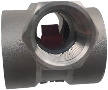 3/4"NPT Female 304 Stainless Steel Window Sight Glass Flow Indicator with Impeller
