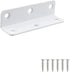 10Pcs Shelves,80x22x22mm 6Holes White L Bracket,Heavy Duty Corner Brace,Stainless Steel Shelf Bracket Angle Bracket