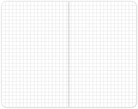 Elan Publishing Company Field Notebook/Pocket Journal - 3.5"x5.5" Kraft Graph Memo Book (Pack of 5)