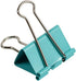 JAM PAPER Colorful Large Binder Clips, 1 1/2 Inch (41 mm) Teal Binderclips - 12/Pack