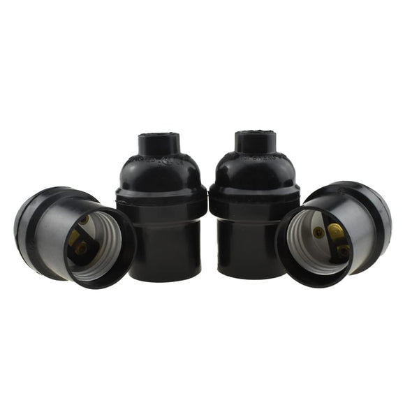 HAHIYO E26 Lamp Socket, Screw in Mount Light Socket Bulb Holder Fixture, Easy Wire Tighten Down, 4pieces