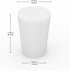Silicone Rubber Stopper, 10-Pack, Size 1#, Tapered White Stoppers for Laboratory Sealing