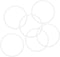 uxcell Silicone O-Rings, Pack of 6, 45mm OD 41mm ID 2mm Width VMQ Seal Gasket for Pipe Repair, White