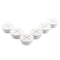 6 PCS Flexible Silicone Cable Cord Grommet, 1 Inch White Grommets for Desk, Table, Cable Management, Wire Organizer
