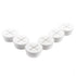 6 PCS Flexible Silicone Cable Cord Grommet, 1 Inch White Grommets for Desk, Table, Cable Management, Wire Organizer