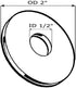 Rubber Washers 1/2 x 2, Piece-5, 014973211882