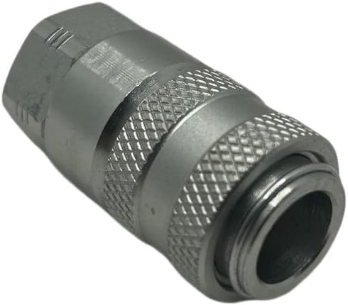 PD222 Series Quick Coupler with Female Pipe Thread, 1/8" Body Size, 1/8"-27 NPTF, 1.8" Length