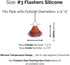 #3 Silicone High Temp Flexible Roof Jack Pipe Boot, Metal Roofing Pipe Flashing (Pipe OD 1/4" to 5") - USA Made