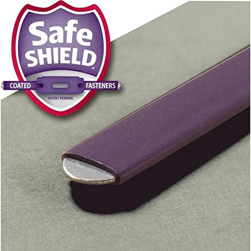 Smead 100% Recycled End Tab Pressboard Classification File Folder, Legal Size, Gray/Green, 10 per Box