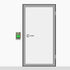 Visionis Push to Exit Button VIS-7000, Indoor Green Square Request to Exit, Stainless Steel for Door Access Control