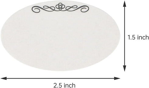 L LIKED 120 Stickers Dissolvable Food Labels for Containers, 1 1/2" x 2 1/2", Canning Labels for Jars (Roll of 120)