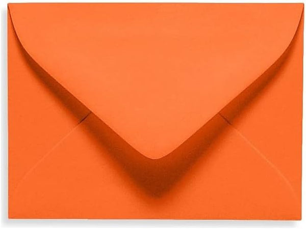 LUXPaper #17 Mini Envelopes | 2 11/16" x 3 11/16" | Mandarin Orange | 80lb. Text | 50 Qty by LUXPaper