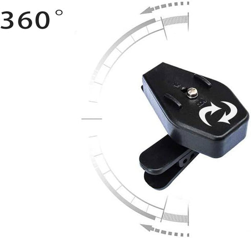 HXNH 360 Clip-on Eyeglass LED Light Book Reading Lamp Degrees Adjustable Lamp