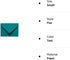 LUXPaper #17 Mini Envelopes | 2 11/16" x 3 11/16" | Teal | 80lb. Text | 50 Qty by Envelopes.com