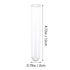 10pcs Test Tube Professional Bottle Scientific Experiments Container Glass Bottle Glass Tube Container Experiments Transparent Container