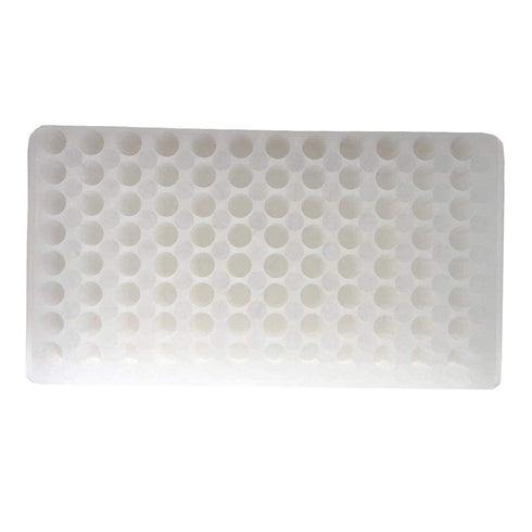 Vial Rack Tube Rack - Double Panel 96 Positions for Microcentrifuge Tubes 0.2-1.5ml, White
