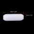 MECCANIXITY Magnetic Stirrer Mixer Stir Bar Rod 10mm/0.39" Cylinder Shape PTFE Coating Magnet White for Laboratory 3Pcs