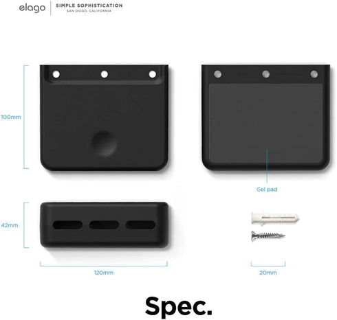 elago Universal Remote Holder Mount Compatible with Apple TV Remote and All Other Remote Controls - Adhesive Tape