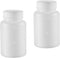 YOKIVE 5 Pcs Chemical Storage Bottle, Wide Mouth Containers with Scale for Laboratory and Factory Use (White, 100-ML)