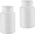 YOKIVE 5 Pcs Chemical Storage Bottle, Wide Mouth Containers with Scale for Laboratory and Factory Use (White, 100-ML)