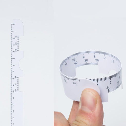 4 Pack Pd Ruler Pupil Measurement Tool, Printed Plastic Pupil Ruler for Left-Hand or Right-Hand Use, Pupillometers