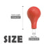 15ml Lab Pipet Rubber Bulb - Suction Ball Pipette Dropper Transfer Fits for 5 to 20ml Pipettes, 2 Pcs (Red)