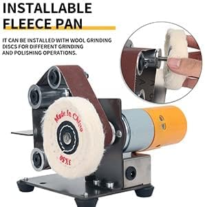 3-In-1 7 Mini Belt Sander - Electric Bench Grinder Sanding Machine, Adjustable Speed Table Polisher Buffer Handcraft
