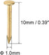 uxcell Small Tiny Hardware Nails Iron 1X10mm(DxL) for DIY Decorative Wooden Boxes Accessories, Gold Tone 500pcs