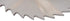 HHIP 5071-4408 High Speed Steel Plain Slitting Saw, 4" Diameter, 1/8" Face, 1" Hole
