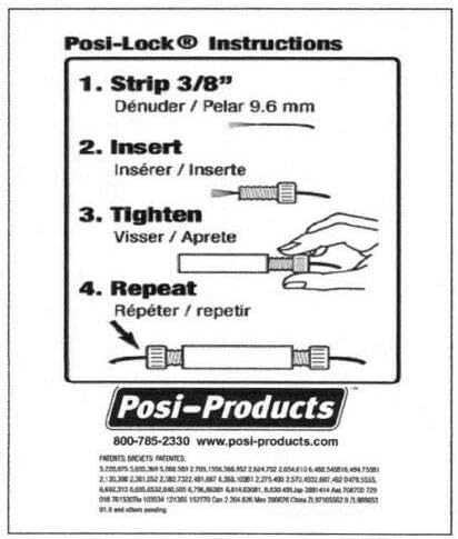 Posi-Lock Splice Connector PL0608 - 6-8 GA Green USA Made, 15 Pack Electrical Wire & Cable