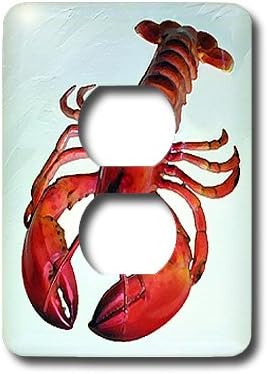 3dRose lsp_4480_6 2 LLC Lobster, Plug Outlet Cover