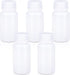 2 oz Wide Mouth Lab Reagent Bottle, 5 Pcs, Leak-proof Translucent HDPE Chemical Container, Pill Bottle