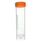 10pcs 50ml Plastic Centrifuge Test Tube Empty Bottles with Self Standing Screw Caps