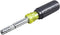 Klein Tools 32596 Magnetic 8-in-1 Multi-Bit Screwdriver/Nut Driver with Hex, Phillips, Schrader Bits, Nut Drivers