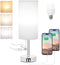 Hong-in Nightstand Lamp with 3 Color Modes - White Lamp for Bedroom