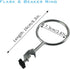 XMWangzi Laboratory Retort Support Ring Clamp for Flask and Beaker, Compatible with Burette Stand for Chemistry Physics