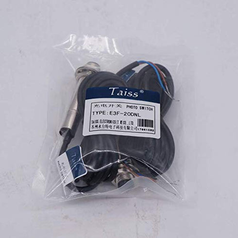 Taiss/1 0-20M 6-36V E3F-20DNL-Z-12MM Pair photoelectric Switch Through-Beam Reflection Optical Photoelectric Beam