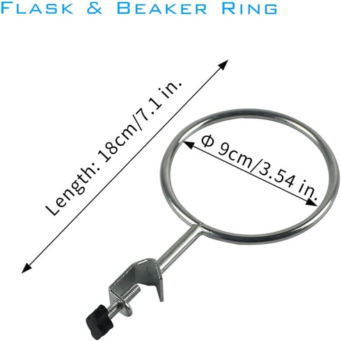 XMWangzi Laboratory Retort Support Ring Clamp for Flask and Beaker, Compatible with Burette Stand for Chemistry Physics