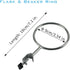 XMWangzi Laboratory Retort Support Ring Clamp for Flask and Beaker, Compatible with Burette Stand for Chemistry Physics