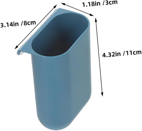 8 TEHAUX Pcs Hanging Cup Holder Rolling Cart Organizer Accessories Trolley Basket Storage Hanging Bucket Container
