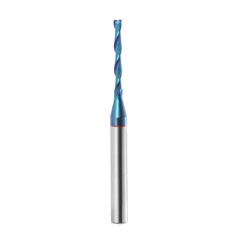 CNC Spiral Router Bits Up Cut with 1/4 inch Shank, 1/8 inch Cutting Dia, Extra Long 3 Inch Length