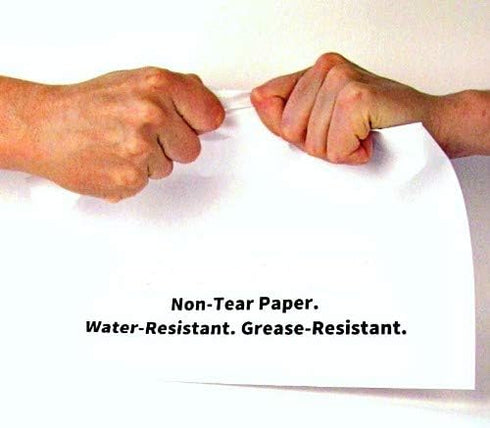 Generic 8.5 11 inches, 25 Synthetic Waterproof Paper, x Sheets, White, Tear-Resistant, Matte Finish. Printable on