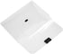 JAM PAPER Plastic Box Portfolio, 9 1/2 x 13 1/4 x 1 1/8, Clear, Sold Individually