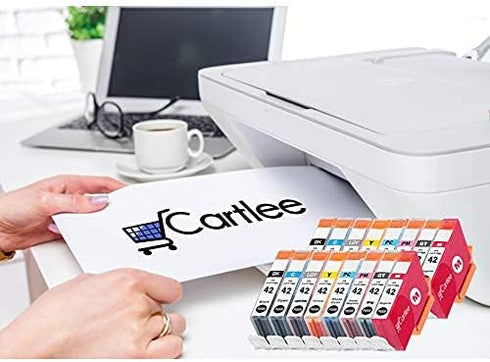 Cartlee Set of 16 High Yield Ink Cartridges Replacement for Canon CLI-42 PIXMA PRO-100 (2 Black, 2 Cyan, 2 Magenta, 2