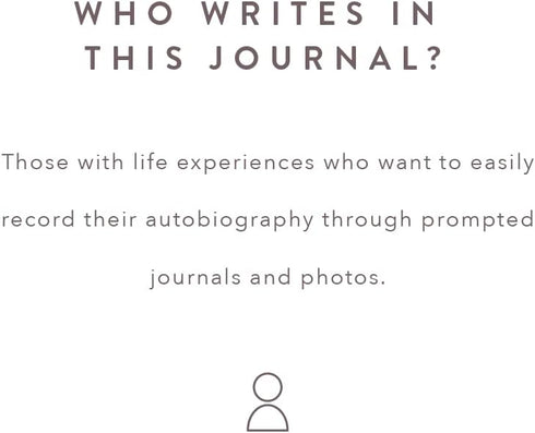 Promptly Journals My Autobiography: From Birth to Golden Years, Navy Blue Linen, Prompted Life Story Journal