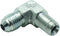 1 Piece 1/4" Male JIC x 1/8" Male NPT Hydraulic Fitting 37° Flare to 90° Elbow