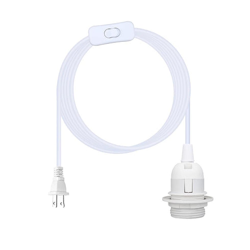 DBKMPZ Hanging Lantern Extension Cord Cable,15ft Plug in E26/E27 Pendant Light, Extension Hanging