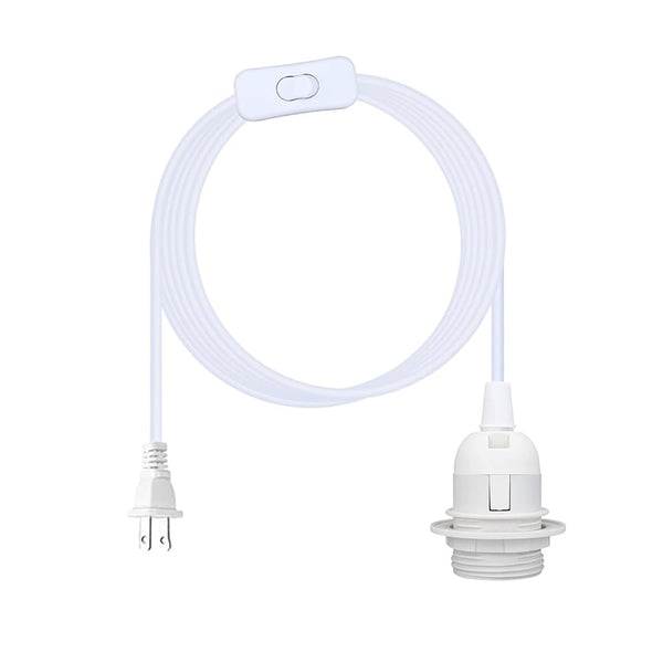 DBKMPZ Hanging Lantern Extension Cord Cable,15ft Plug in E26/E27 Pendant Light, Extension Hanging